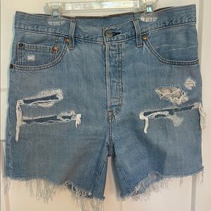 Levi's Distressed Jean Shorts